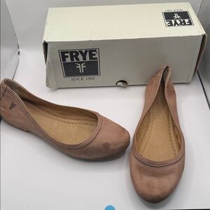 Frye Light Brown Carson Ballet Flats  Shoes,